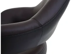 Taburete de bar MCW-F16, marrón-negro
