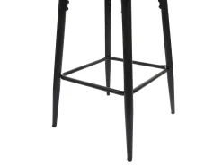 Taburete de bar MCW-H93, tela/textil gris oscuro