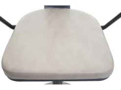 Taburete de bar MCW-H10b (juego de 2), vintage negro-crema