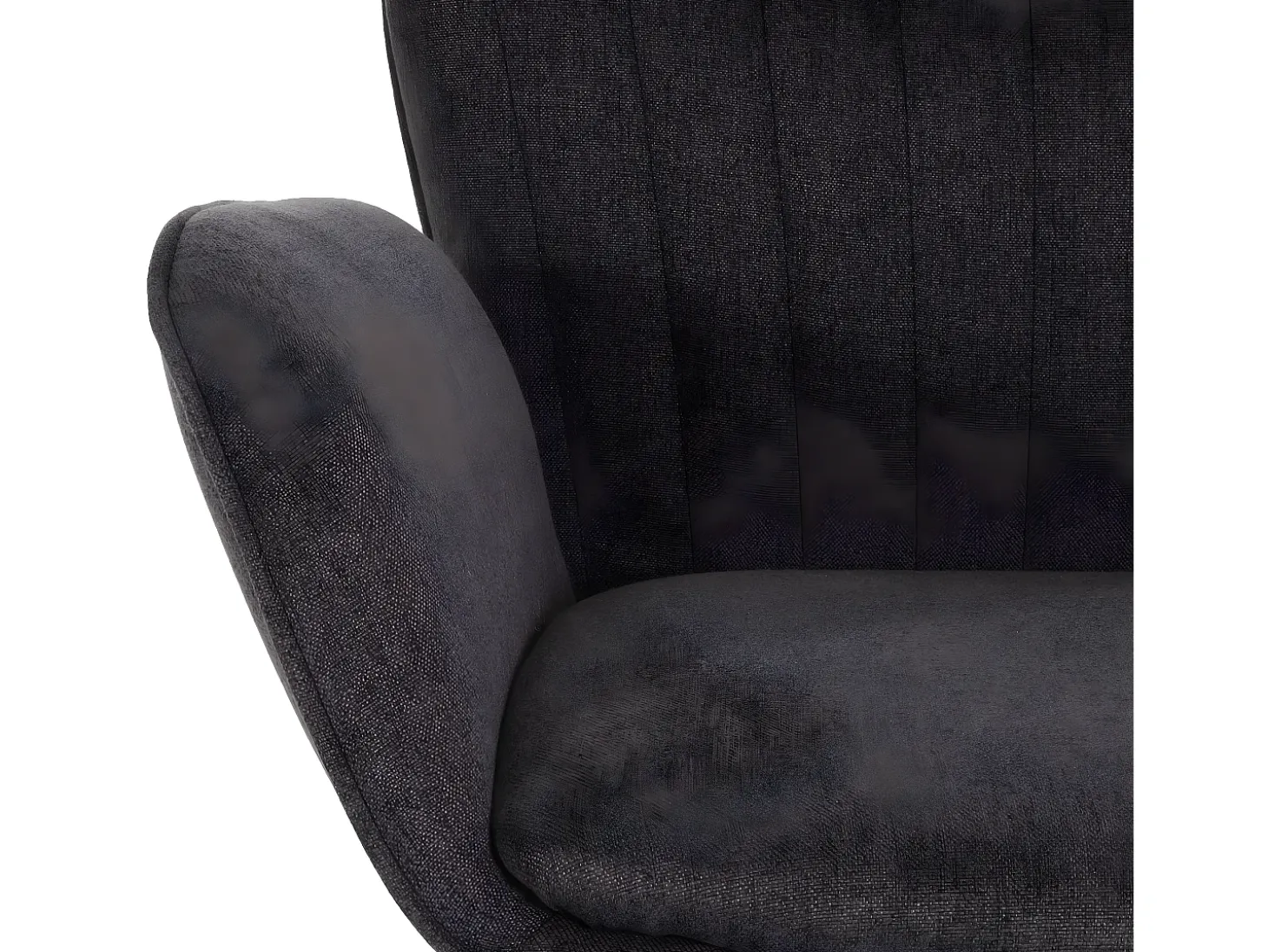 Taburete de bar MCW-M67 (juego de 2), gris oscuro pie negro