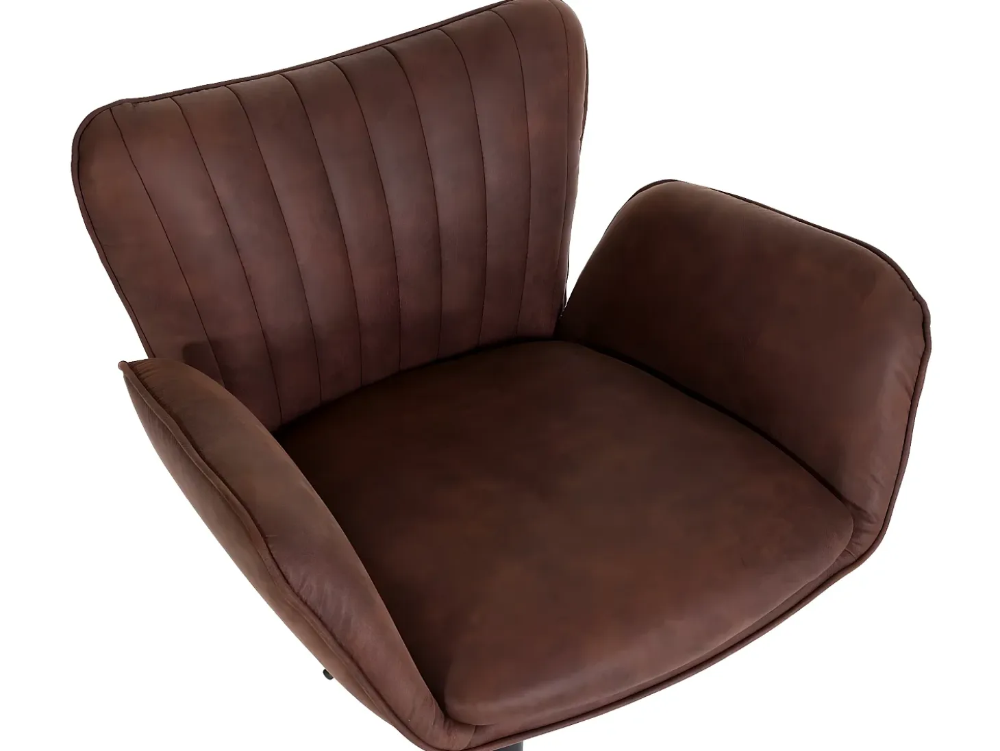 Taburete de bar MCW-M67 (juego de 2), marrón oscuro pie negro