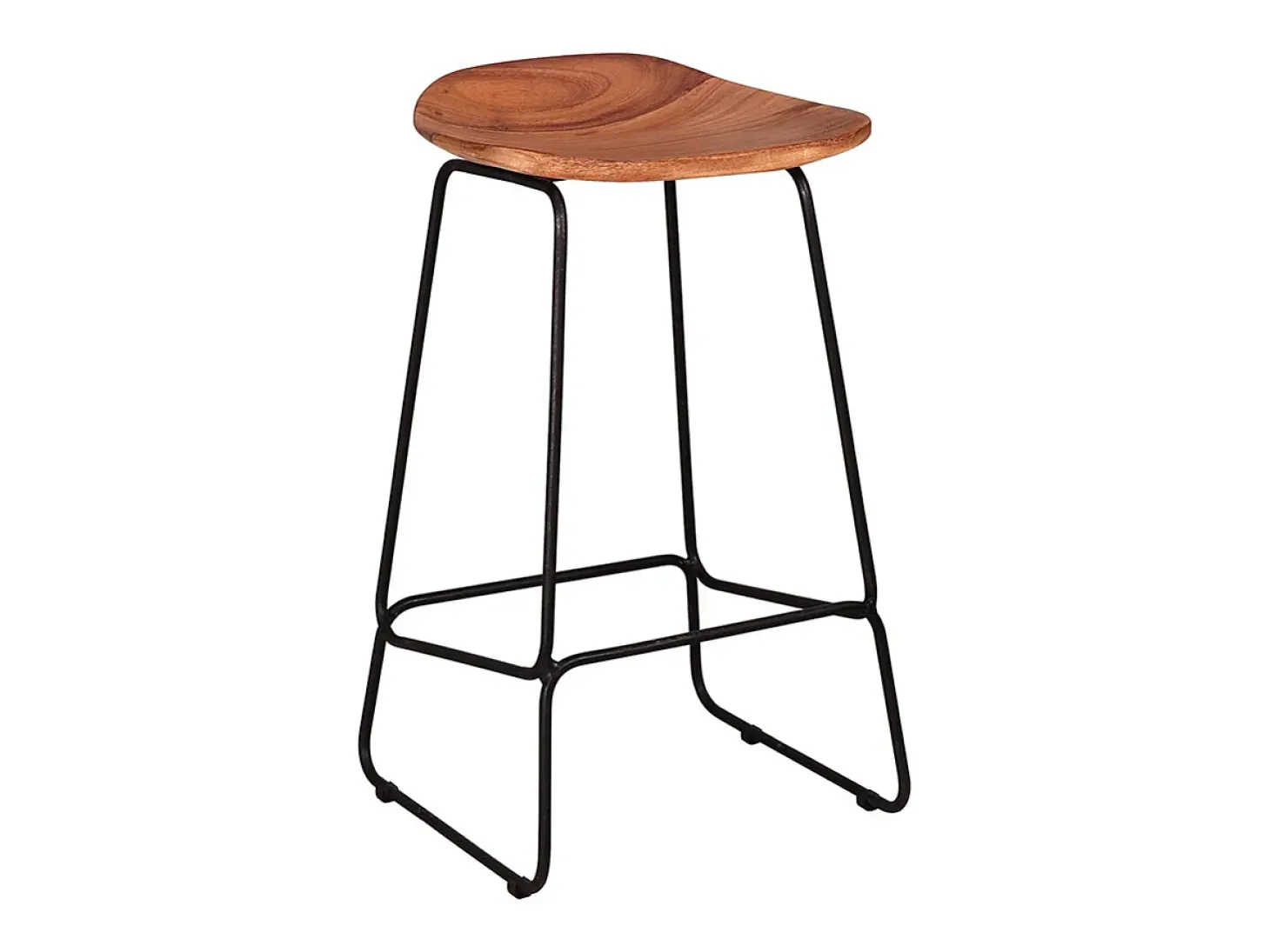 Taburete de bar Set - marrón Madera - LEMMY