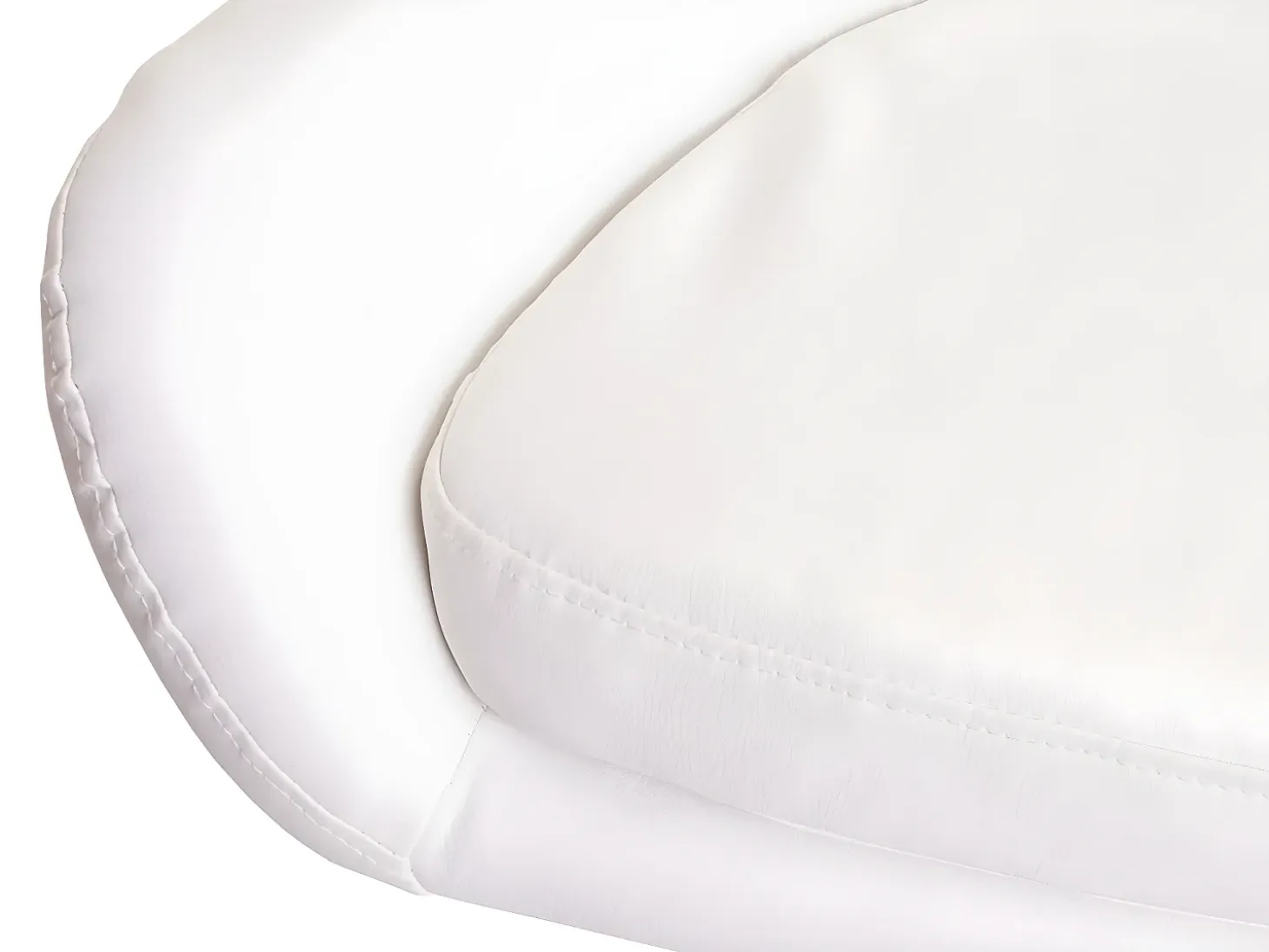 Taburete de bar Vaasa T381, imitación de cuero, blanco