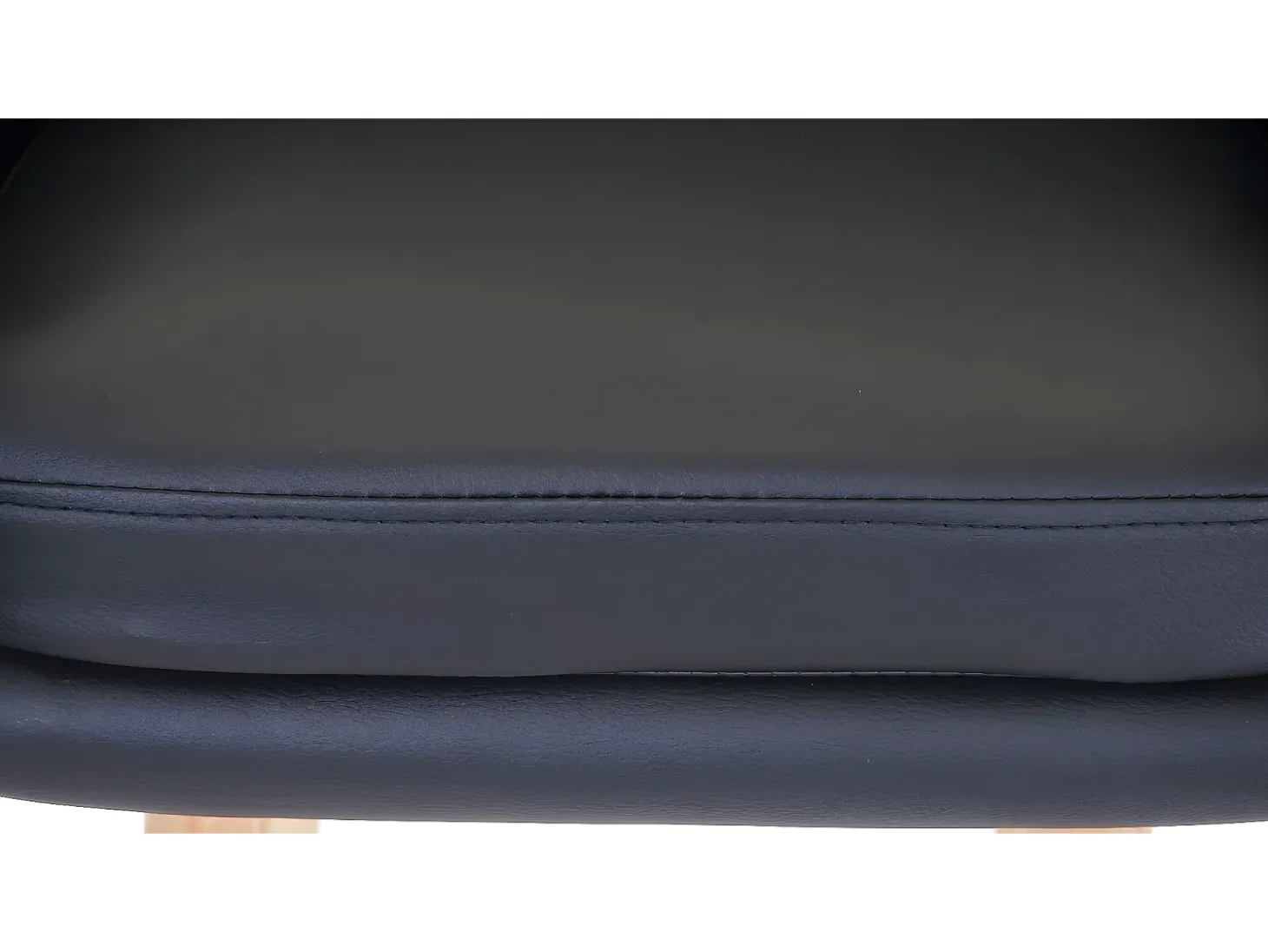 Taburete de bar Vaasa T381 (set de 2), polipiel, negro