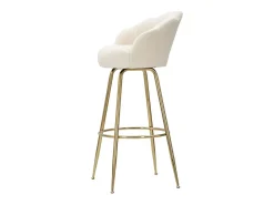 Taburete de bar Vienna color crema 55 x 53 x 110 cm