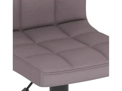 Taburete de cocina de tela gris taupé