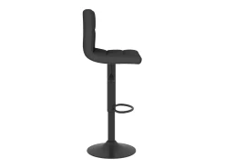 Taburete de cocina de tela negro