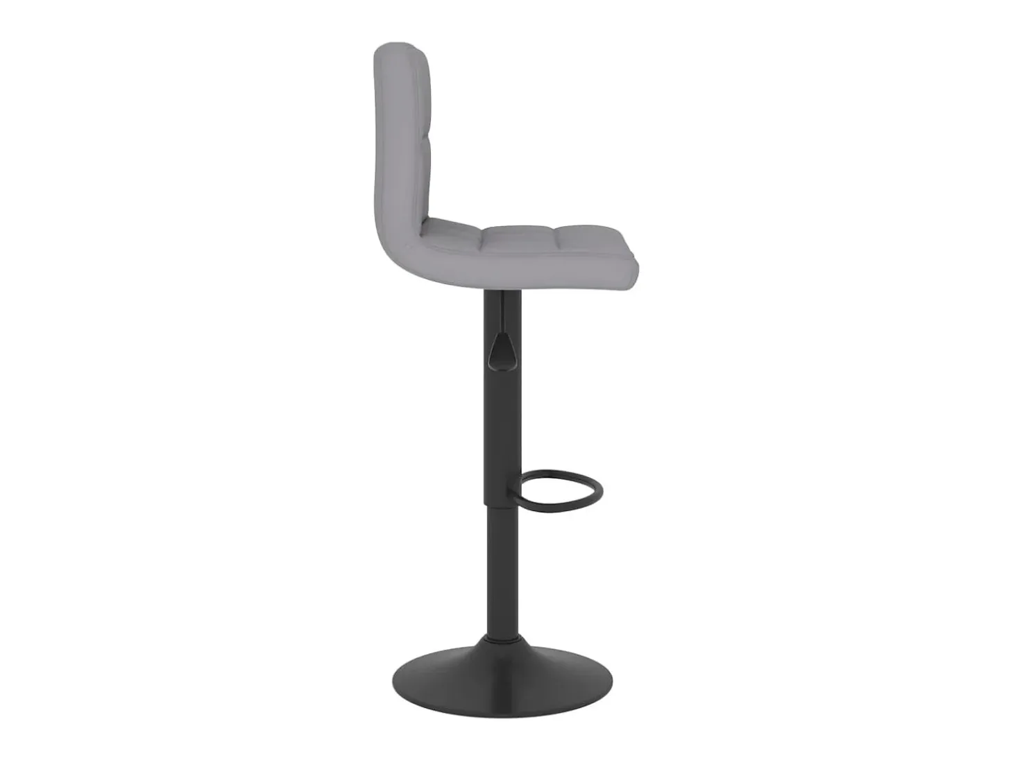 Taburete de cocina de tela gris claro ES46527