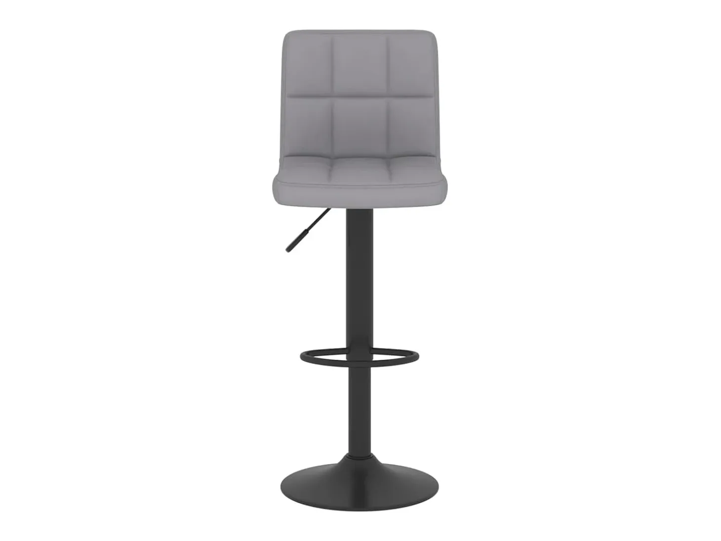 Taburete de cocina de tela gris claro ES46527