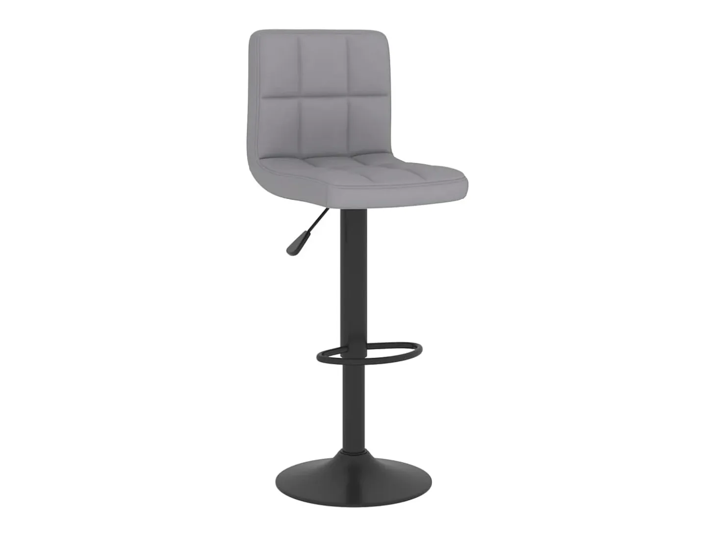 Taburete de cocina de tela gris claro ES46527