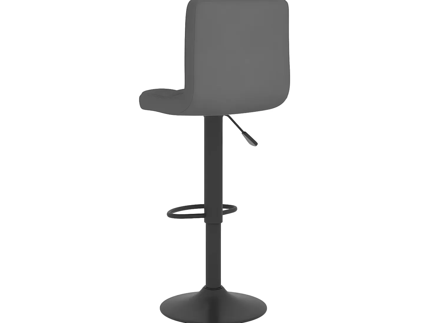 Taburete de cocina de tela gris oscuro ES42721