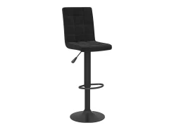 Taburete de cocina de terciopelo negro
