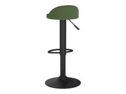 Taburete de cocina de terciopelo verde oscuro