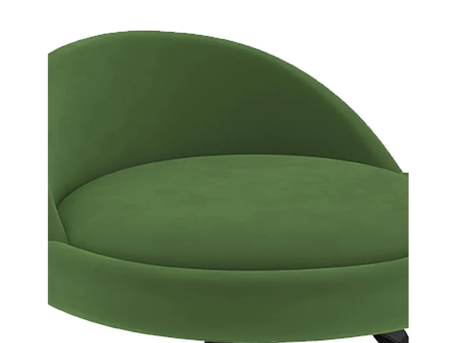 Taburete de cocina de terciopelo verde oscuro