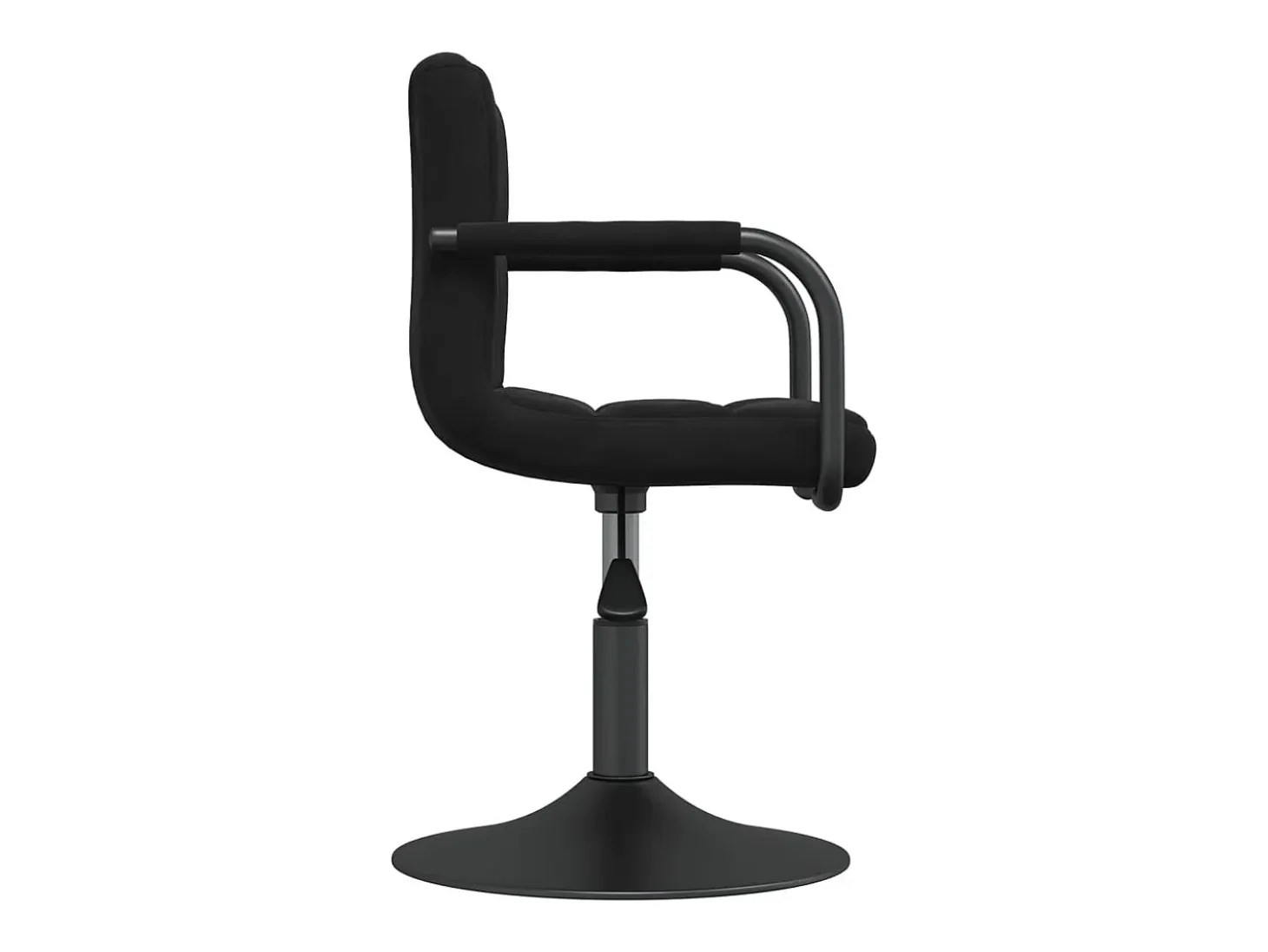 Taburete de cocina de terciopelo negro