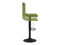 Taburete de cocina de terciopelo verde claro