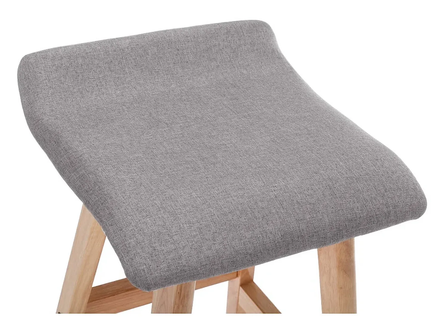 Taburete de cocina tela gris claro
