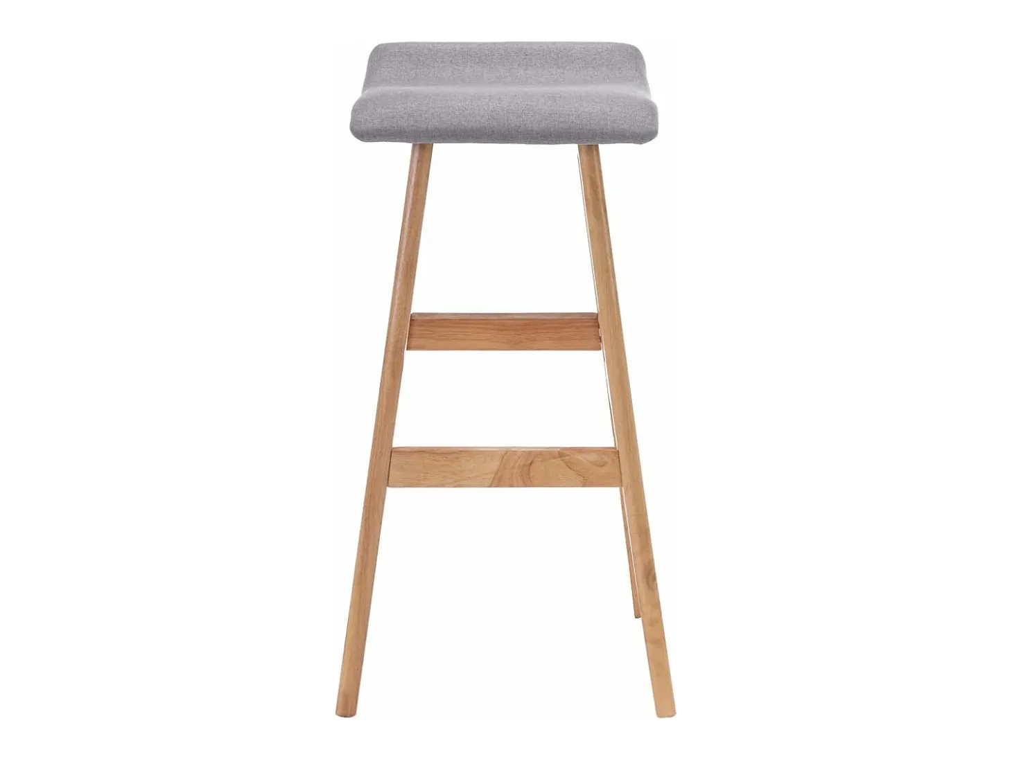 Taburete de cocina tela gris claro