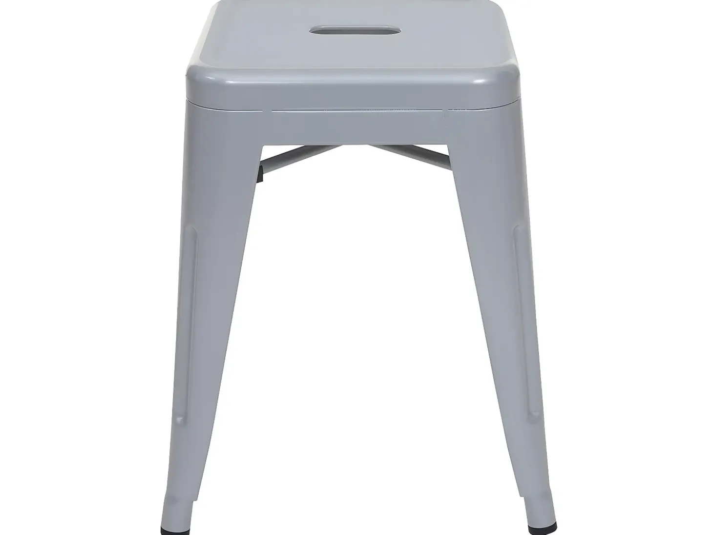 Taburete de metal MCW-A73 (juego de 6), gris