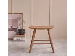 Taburete de teca maciza 45 cm