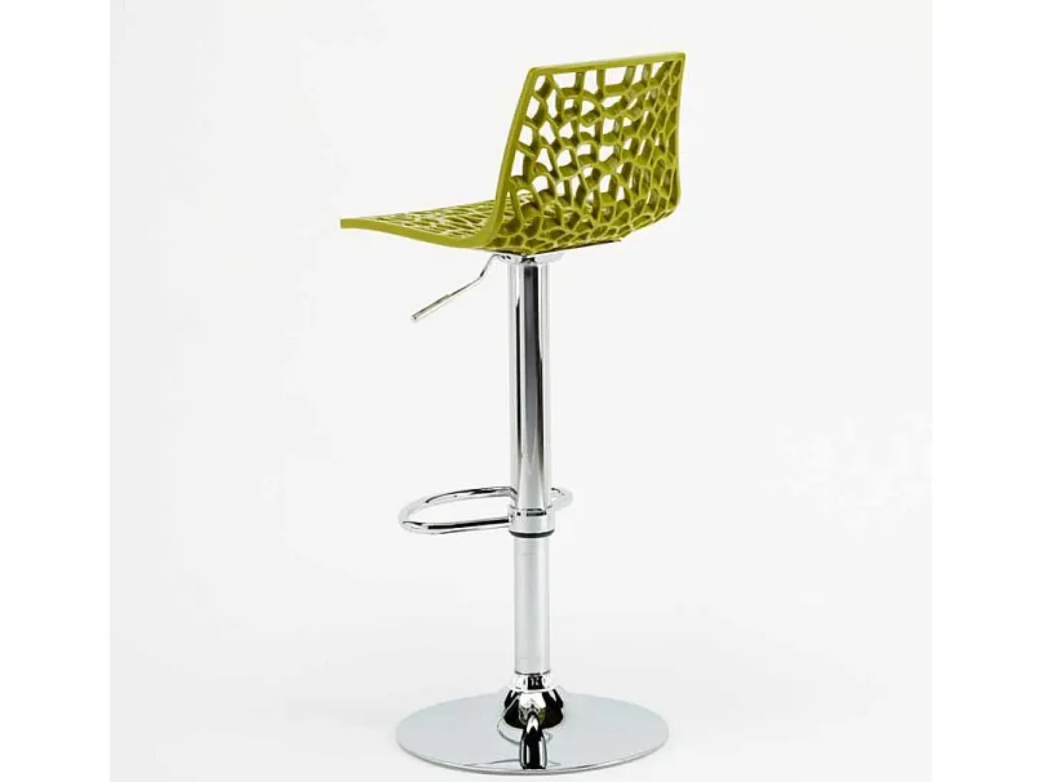 Taburete Grand Soleil SPIDER para cafetería bar cocina alto fijo giratorio reposapiés regulable - Verde