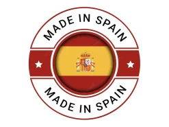Taburete industrial redondo regulable en altura hierro negro y madera de mango marrón Kouba