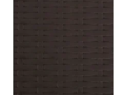 Taburete jardín plegable 2 uds HDPE acero marrón look ratán