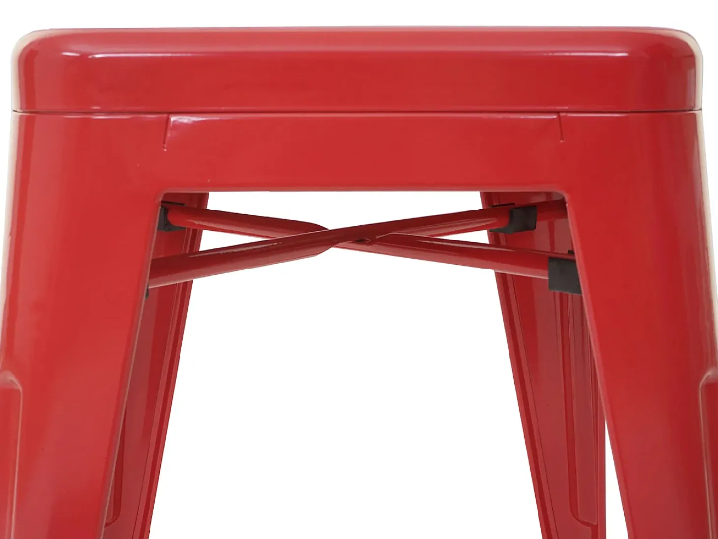 Taburete MCW-A73 (set de 2), rojo