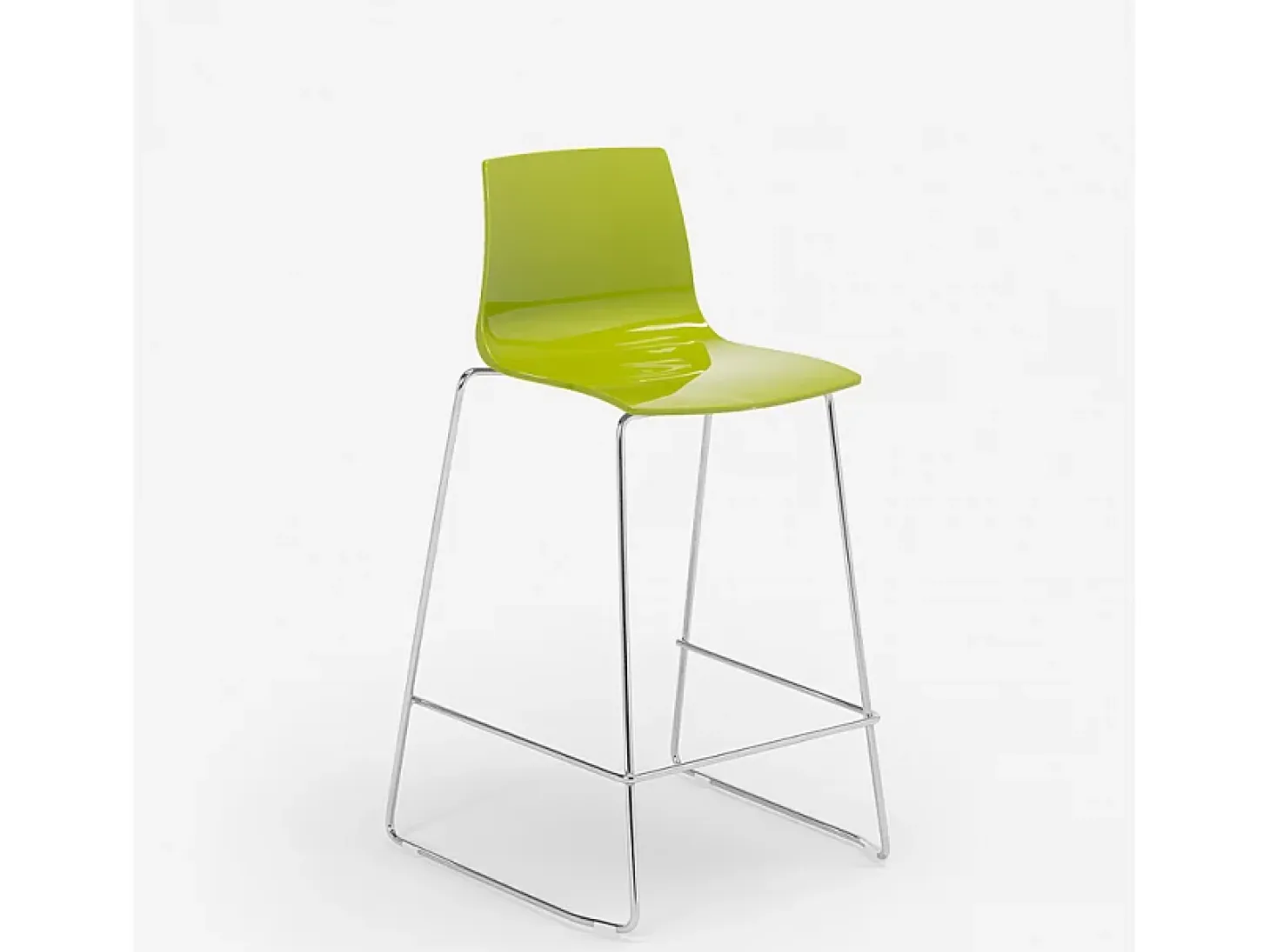 Taburete Para Bar y Cocina 64 cm Grand Soleil Mini Imola De Diseño - Verde Anís