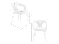Taburete tela gris claro 4173 ANGEL CERDA