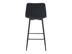 Taburete Valora TEOTO de terciopelo negro con diseño ergonómico para la cocina