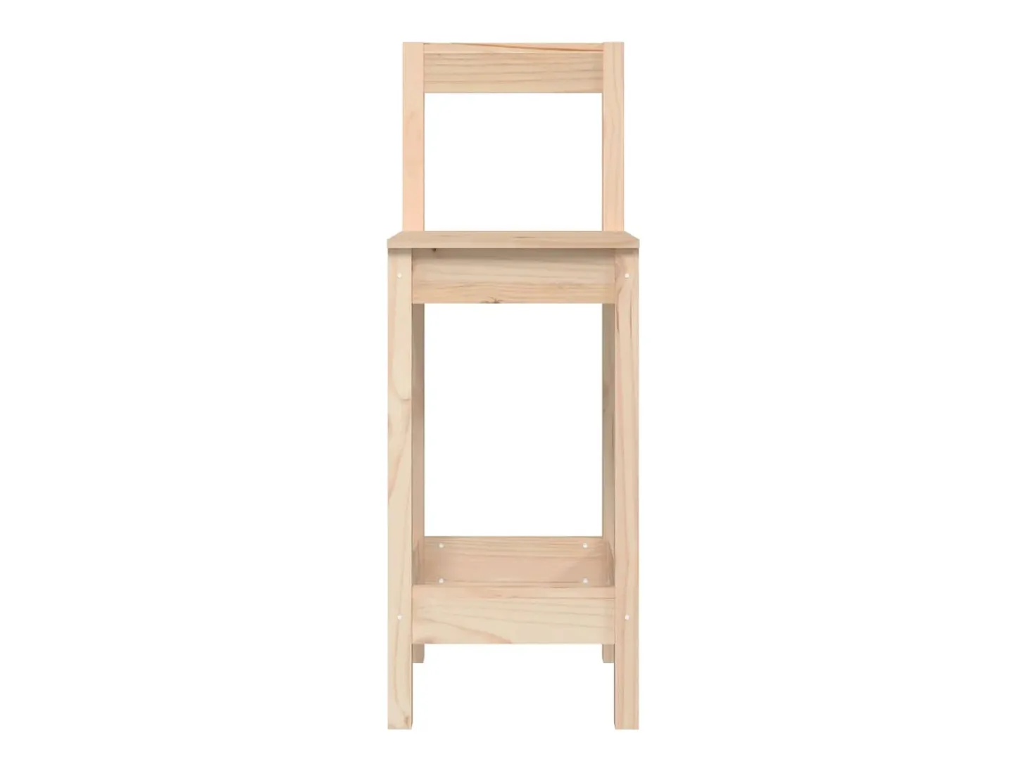 Taburetes altos 2 uds madera maciza de pino 40x41,5x112 cm