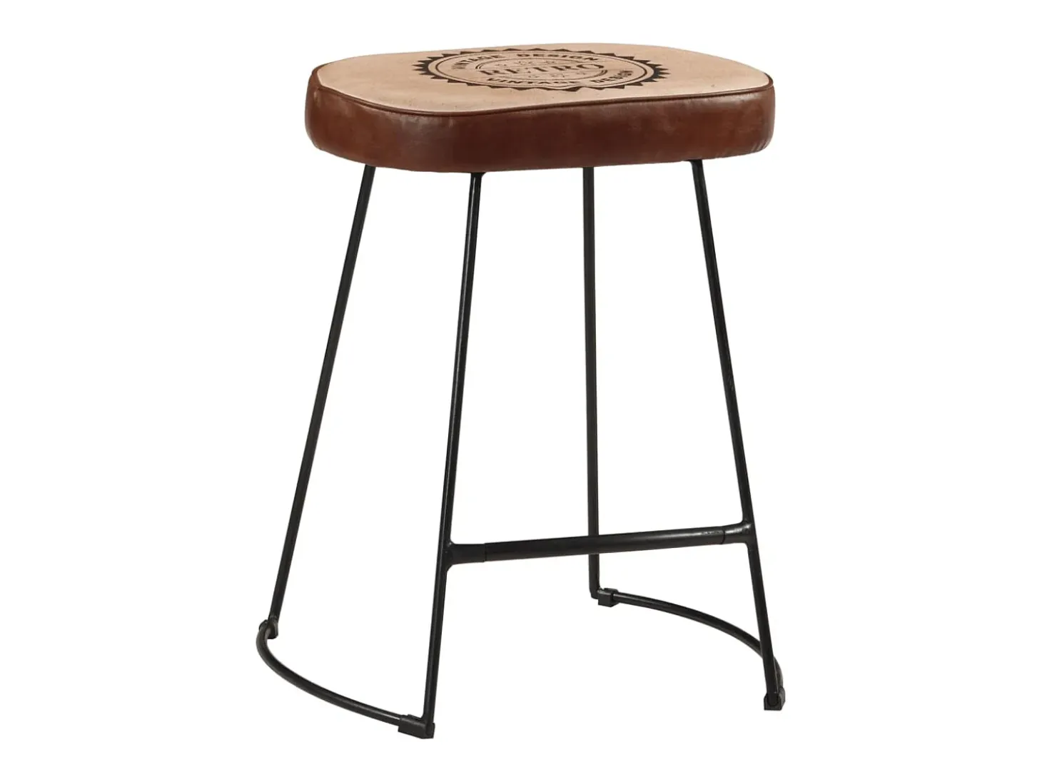 Taburetes de bar 2 uds marrón oscuro 40x29,5x53 cm