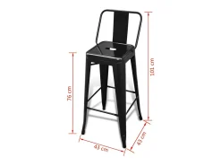 Taburetes de bar Baakel (juego de 2)