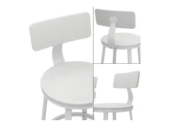 Taburetes de bar blanco 34x55x102 caracas