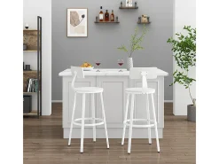 Taburetes de bar blanco 34x55x102 caracas
