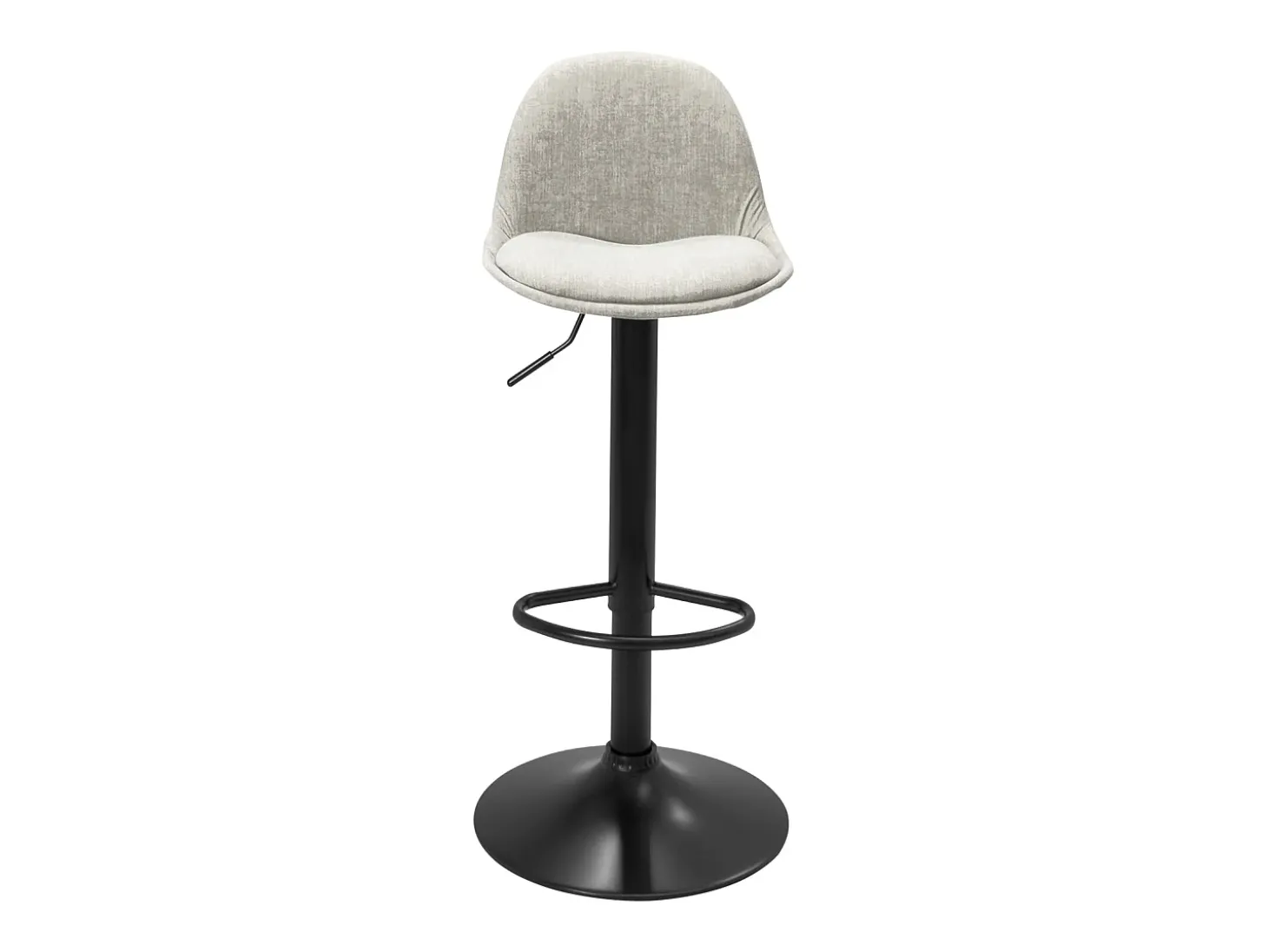 Taburetes de bar de cocina diseño SIG+ - lote de 2 sillas de bar regulables (Tejido Gris)