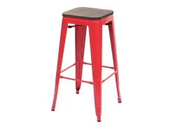 Taburetes de bar MCW-A73 (juego de 4), rojo