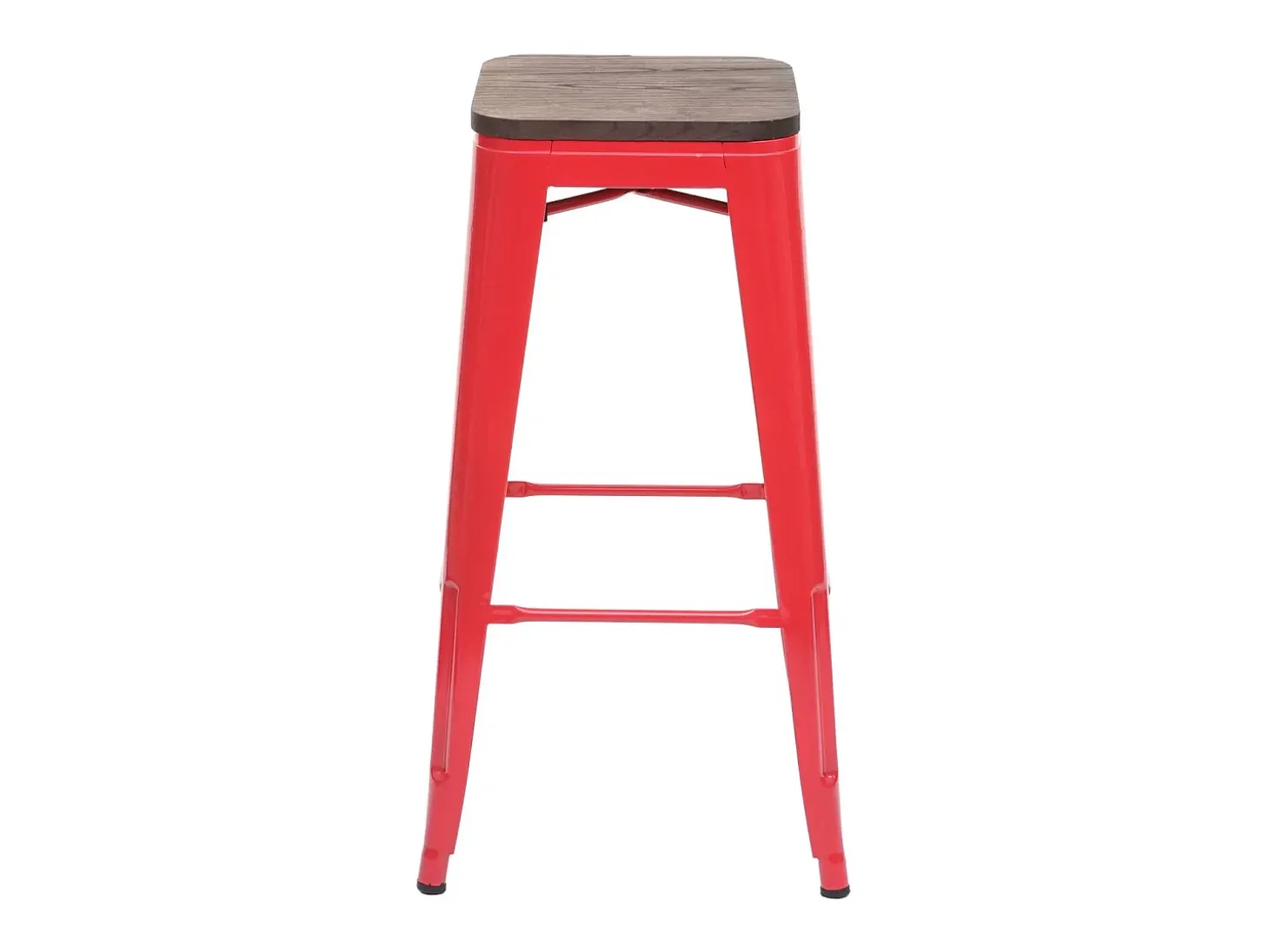 Taburetes de bar MCW-A73 (juego de 4), rojo