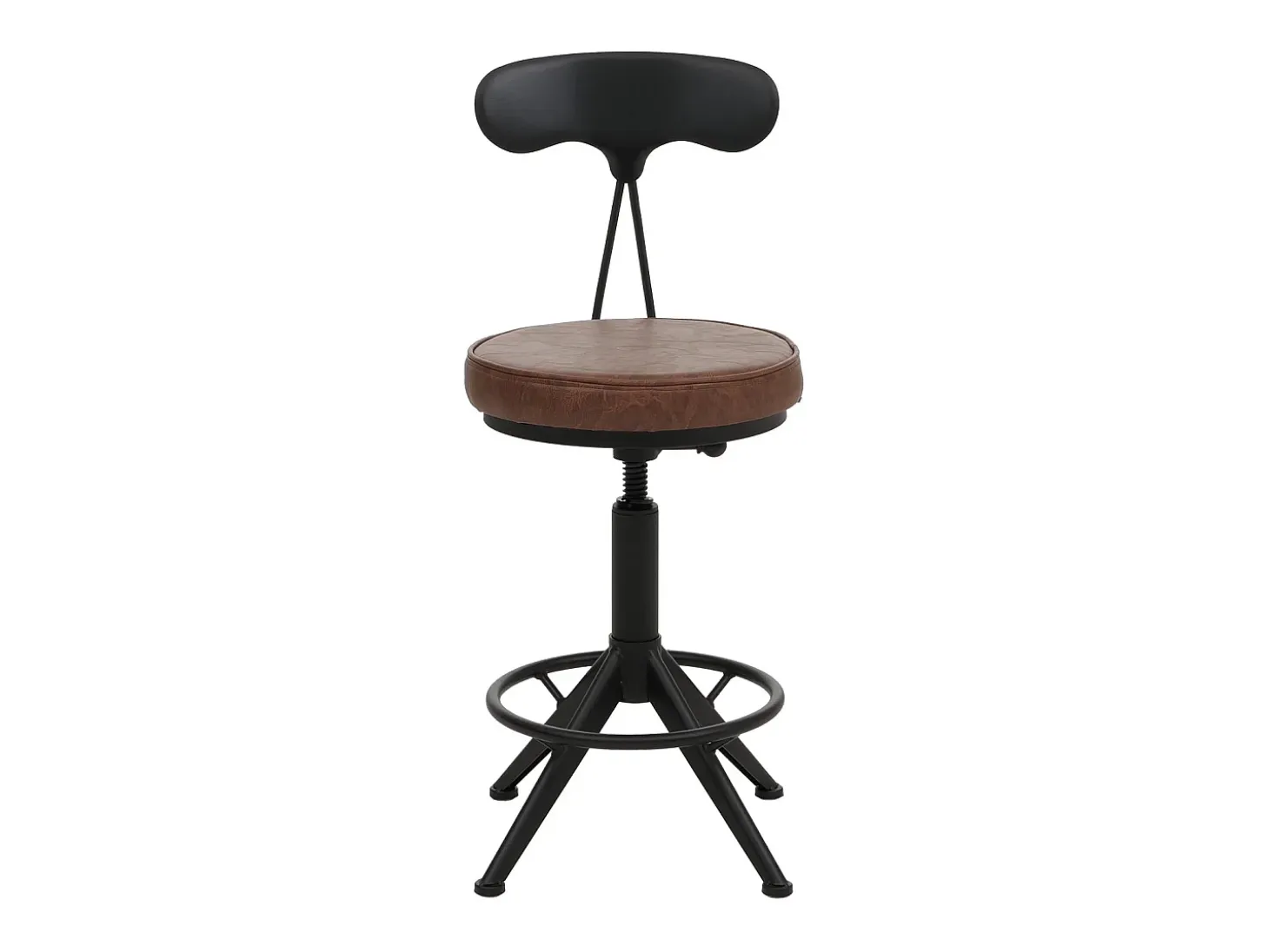 Taburetes de bar MCW-O84 (juego de 2), marrón