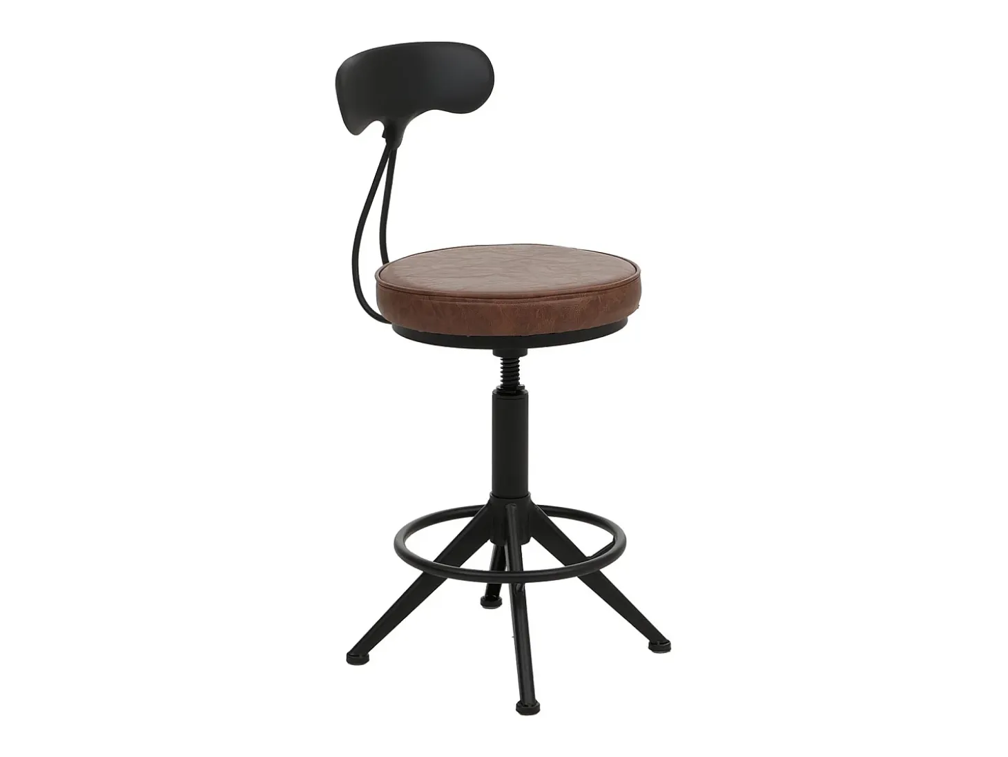 Taburetes de bar MCW-O84 (juego de 2), marrón