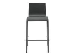 Taburetes de bar modernos apilables negros A65 cm (lote de 2) KUPA