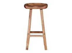 Taburetes de barra de cocina 2 unidades madera maciza de acacia