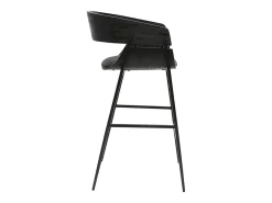 Taburetes de barra de diseño negro (lote de 2) WESS