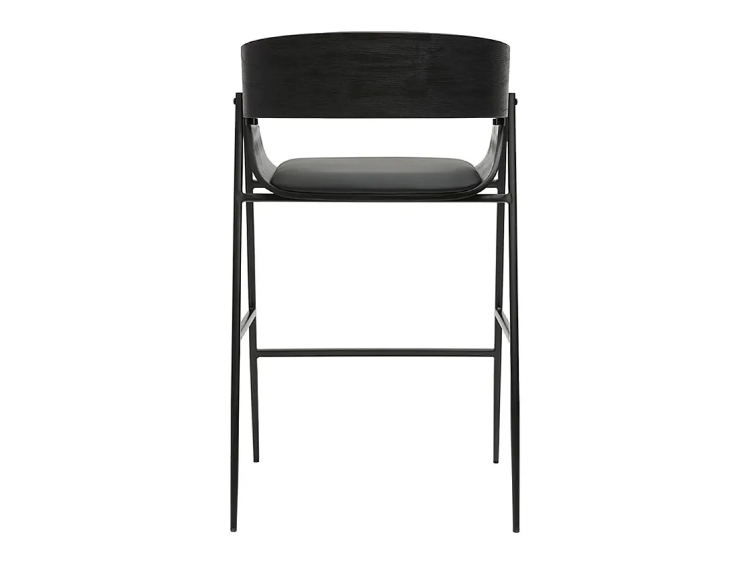 Taburetes de barra de diseño negro (lote de 2) WESS