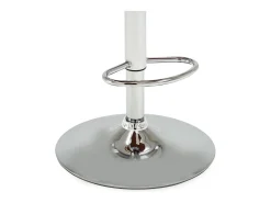 Taburetes de cocina 2 uds madera curvada cuero sintético crema
