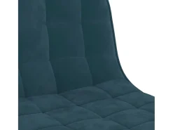 Taburetes de cocina 2 unidades terciopelo azul
