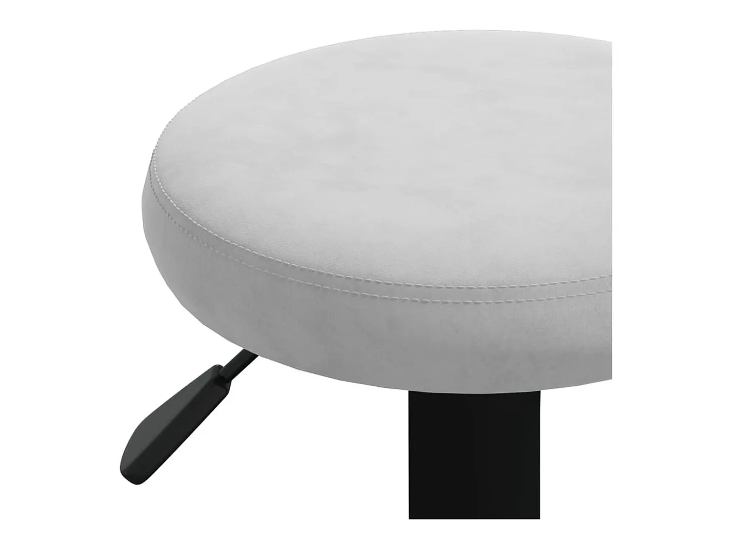 Taburetes de cocina 2 unidades terciopelo gris claro