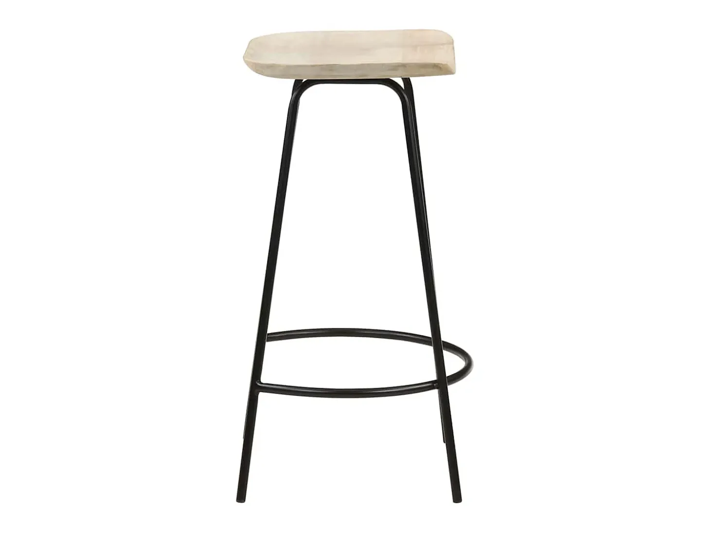 Taburetes de cocina 2 unidades madera maciza de mango