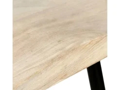 Taburetes de cocina 2 unidades madera maciza de mango